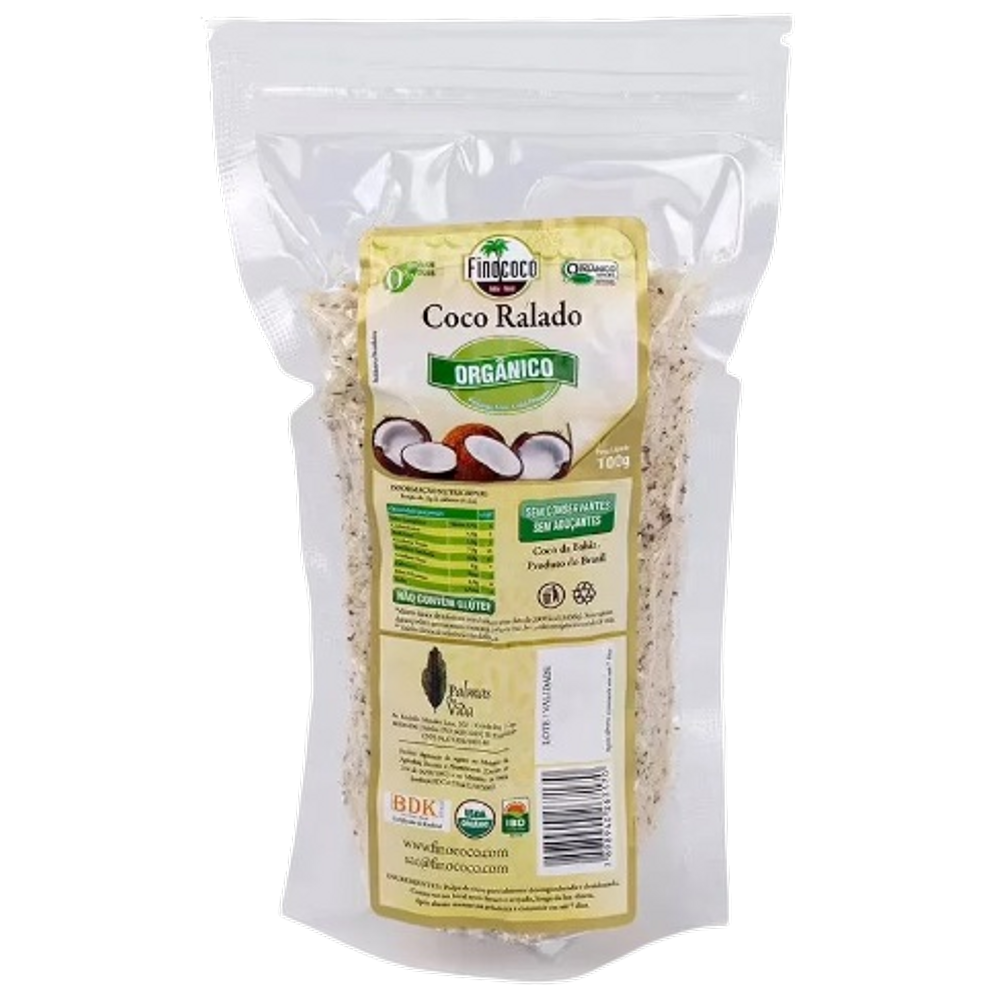 Kit 6X: Coco Ralado Orgânico Finococo 100g
