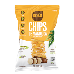 Kit 6X: Chips de Mandioca Assado Solo Snacks 42g
