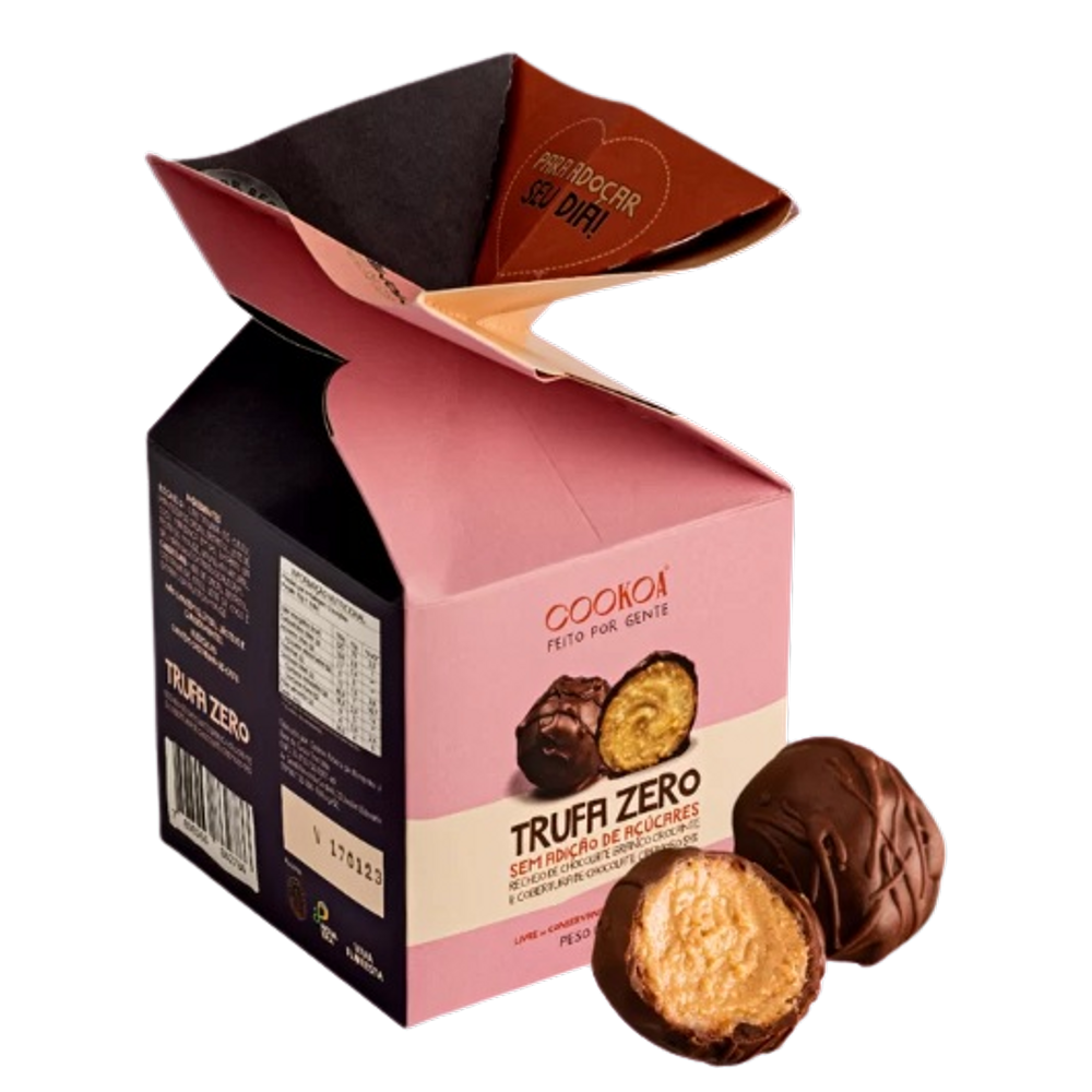 Kit 2X: Trufa Zero com Ganache Branco Cookoa 135g