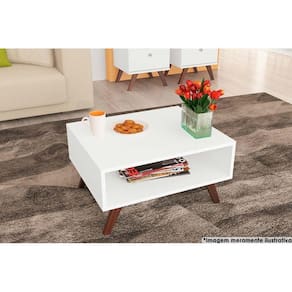 Mesa Centro Sala RT3020 Branco - Movelbento