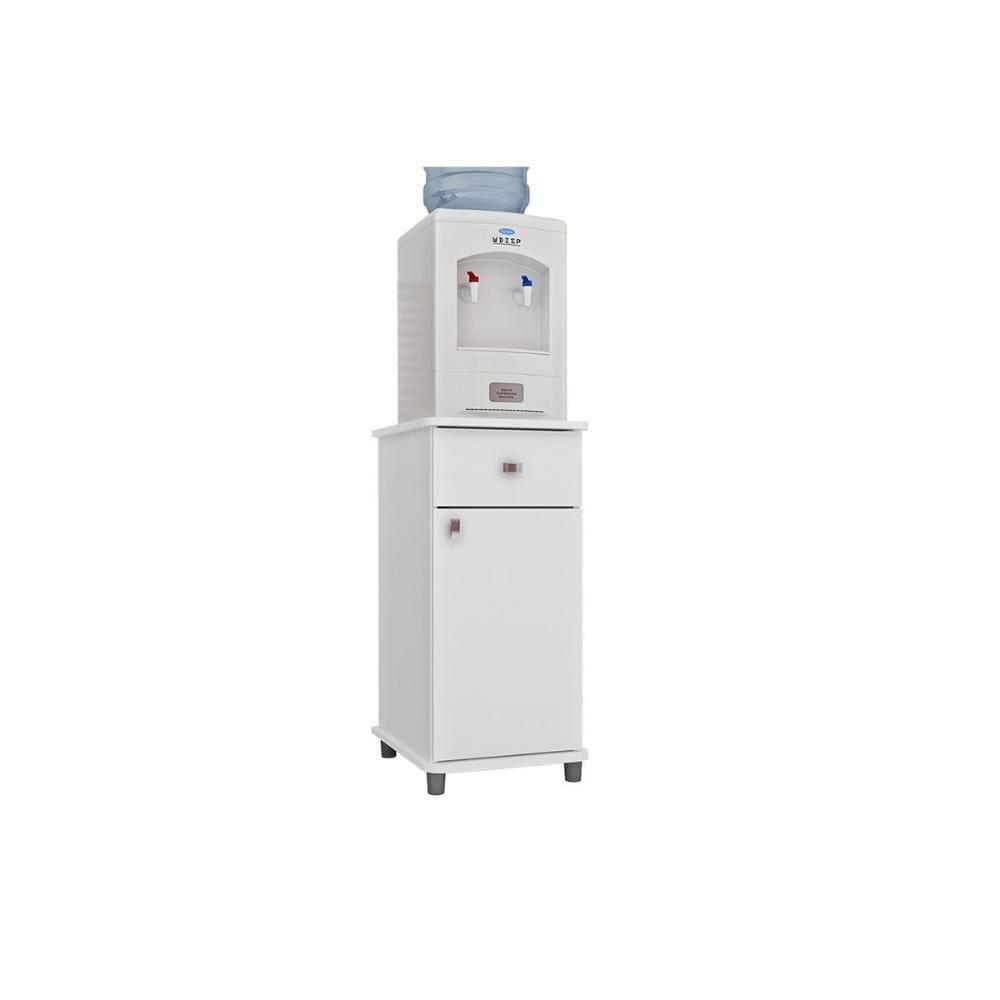 Balcão Multiuso Cozinha ASM153 c/ 1 Porta e 1 Gaveta 36cm Branco - Movelbento