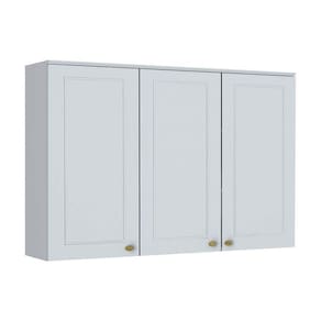 Armário Aéreo p/ Cozinha Americana 3 Portas 120cm Branco - Henn