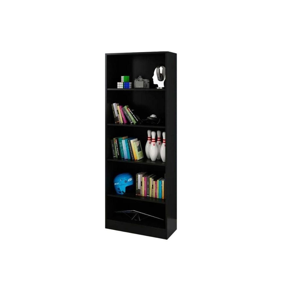 Estante de Escritório ME4141 c/ 4 Prateleiras Preto - Tecno Mobili