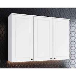 Módulo Cozinha Henn Americana Armário c/ 3 Portas Branco