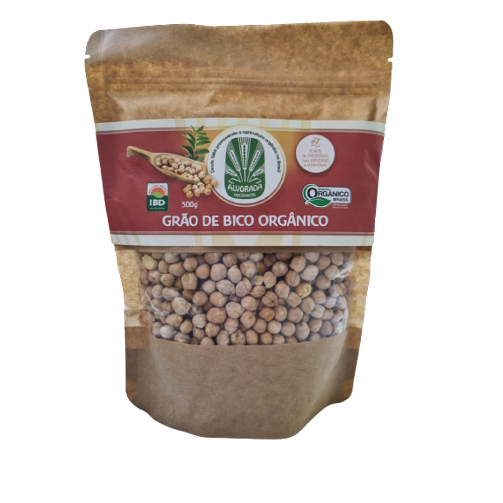 Kit 2X: Grão de Bico Orgânico Alvorada 500g