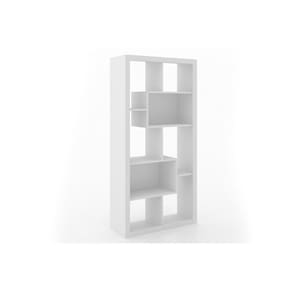 Estante Livreiro de Escritório E1712 c/ 2 Nichos Branco - Tecno Mobili