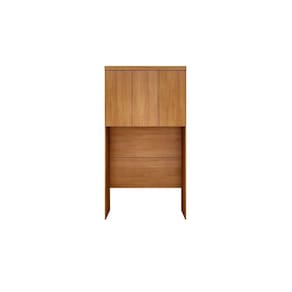 Modulado de Quarto Armário Ponte Aéreo Solteiro Rizon c/ 3 Portas Freijo Cumaru - Novo Horizonte