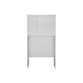 Modulado de Quarto Armário Ponte Aéreo Solteiro Rizon c/ 3 Portas Branco - Novo Horizonte