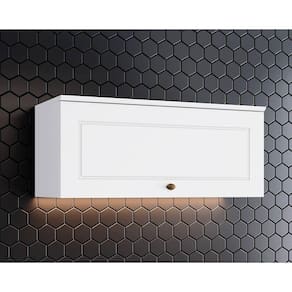 Armário de Cozinha Modulado Americana c/ 1 Porta Basculante Branco - Henn