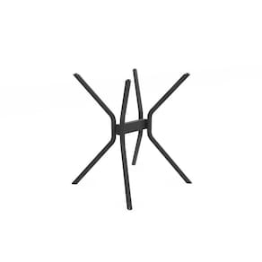 Base de Mesa p/ Cozinha Loire M072 AÇO s/Tampo Preto Fosco - Kappesberg