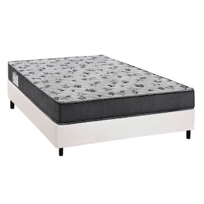Cama Box Casal: Colchão Espuma D33 Ortobom /EP Fort Tech ISO 100 + Base CRC Courano White(138x188)