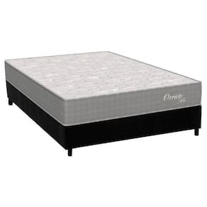 Cama Box Casal: Colchão Molas Ensacadas Orthoflex MasterPocket Orvieto Unic Face + Base CRC Suede Black(138x188)