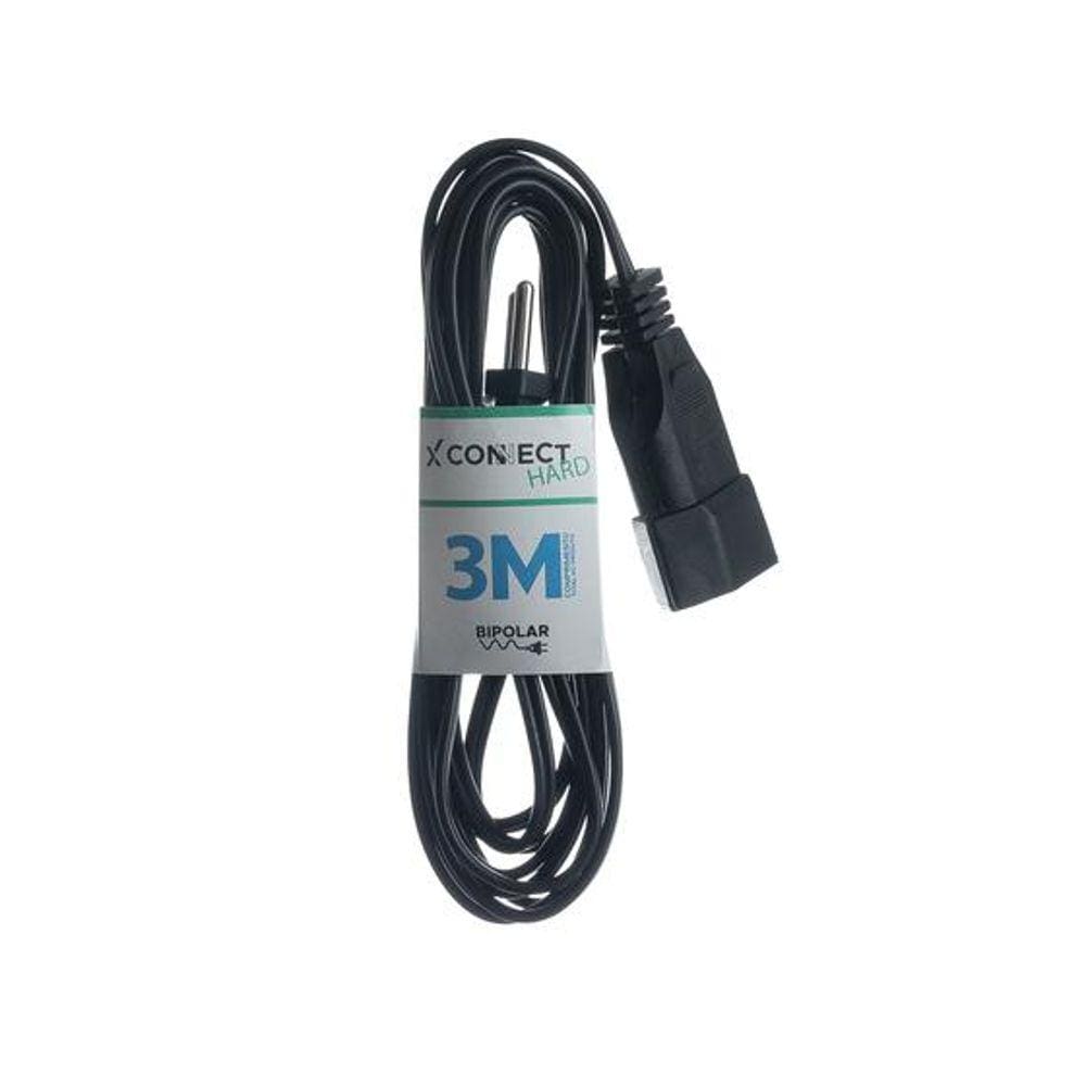 Extensao Connect Hard 20A 3 Metros Tripolar Preto