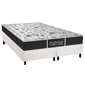Cama Box King: Colchão Molas Probel Prolastic Sleep + Base CRC Courano White(193x203)