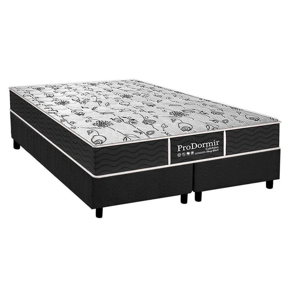 Cama Box King: Colchão Molas Probel Prolastic Sleep + Base CRC Suede Gray(193x203)