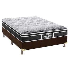 Cama Box Casal: Colchão Ortopédico Probel D28/EP Anatômico Guarda Costas Prómiddle Plus + Base CRC Suede Brown(138x188)