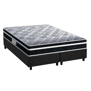 Cama Box Queen: Colchão Ortopédico Probel D33/EP Advanced Tech1500 Plus + Base CRC Suede Gray(158x198)
