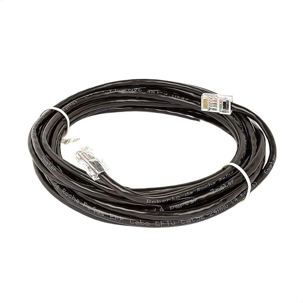 Cabo De Rede Cat5e Montado Preto - 75 Metros