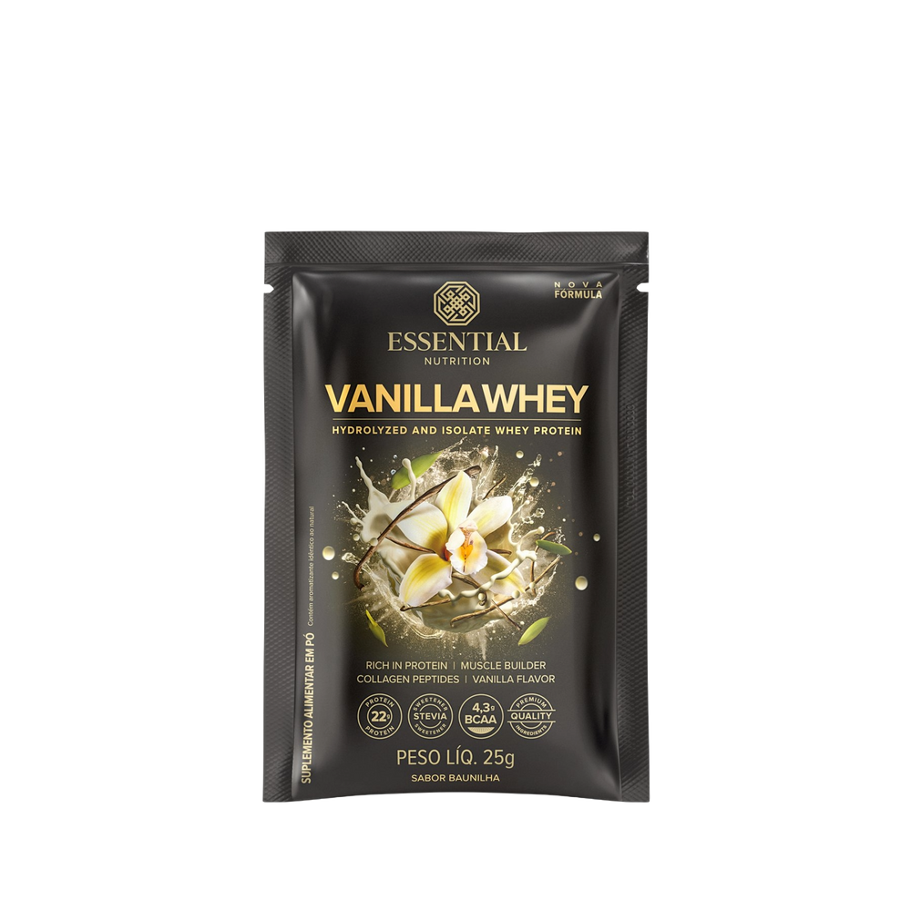 Vanilla Whey Sachê Essential Nutrition 25g