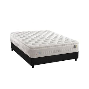 Cama Box Casal: Colchão Molas Anjos MasterPocket Ensacadas Impressione + Base CRC Suede Gray(138x188)