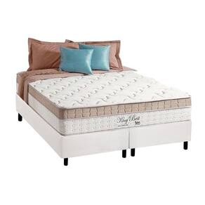 Cama Box King: Colchão Molas Anjos Superlastic King Best + Base CRC Courano White(193x203)