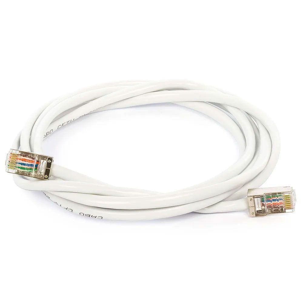 Cabo De Rede Blindado Cat5e Com Rj45 Branco - 40 Metros