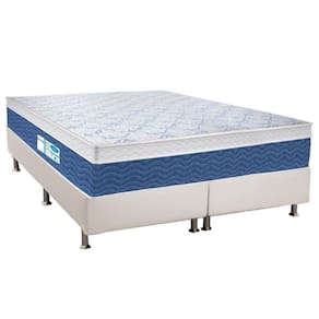 Cama Box King: Colchão Molas Probel Prolastic Blue + Base CRC Courano White(193x203)