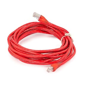 Patch Cord Cat5e Montado Vermelho - 4 Metros
