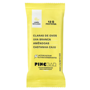 Kit 6X: Barra de Proteína Limão Siciliano Sem Açúcar Pincbar 50g