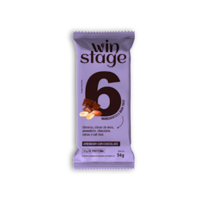 Kit 3X: Barra de Proteína Amendoim C/ Chocolate WinStage 54g