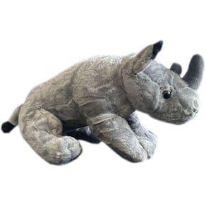 Rinoceronte De Pelúcia Pequeno Safari Animais Selvagens - 37cm