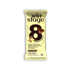 Kit 3X: Barra Proteína Vanilla Coffee S/ Açúcar WinStage 54g