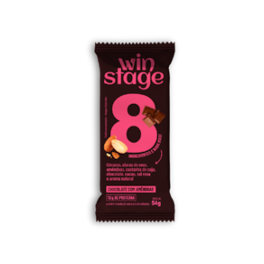 Kit 2X: Barra de Proteína Chocolate C/ Amêndoas WinStage 54g