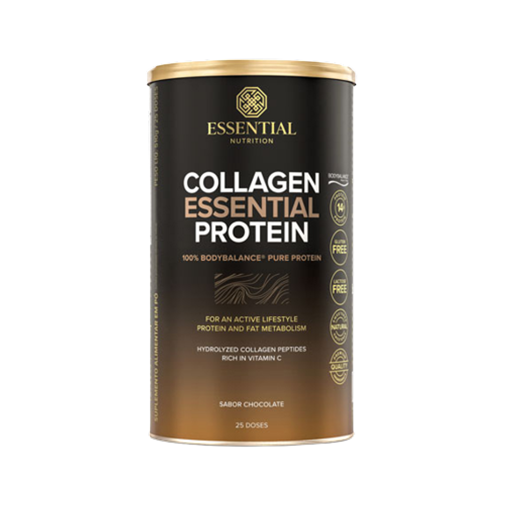Kit 2X: Collagen Essential Protein Chocolate Trufado Essential Nutrition 510g