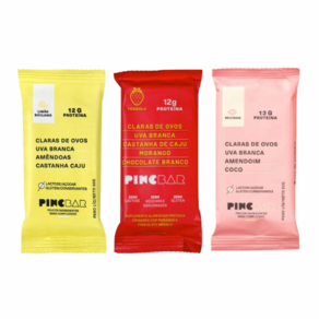 Kit 3 Barras Pincbar com Frutas: Limão Siciliano, Fragola, Beijinho