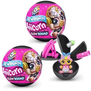 5 Surprise Unicorn Squad Series 6 Newborn Unicorn Glow Squard (2 Pack) da ZURU, Brinquedos Colecionáveis Misteriosos Exclusivos da Amazon, Mini Glow i