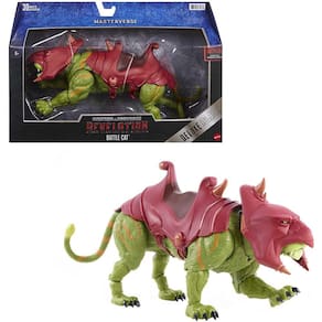 Masters of the Universe Masterverse Battle Cat, 14-in Motu Battle Figure for Storytelling Play and Display, Gift for Kids Age 6 and Older and Adult Co