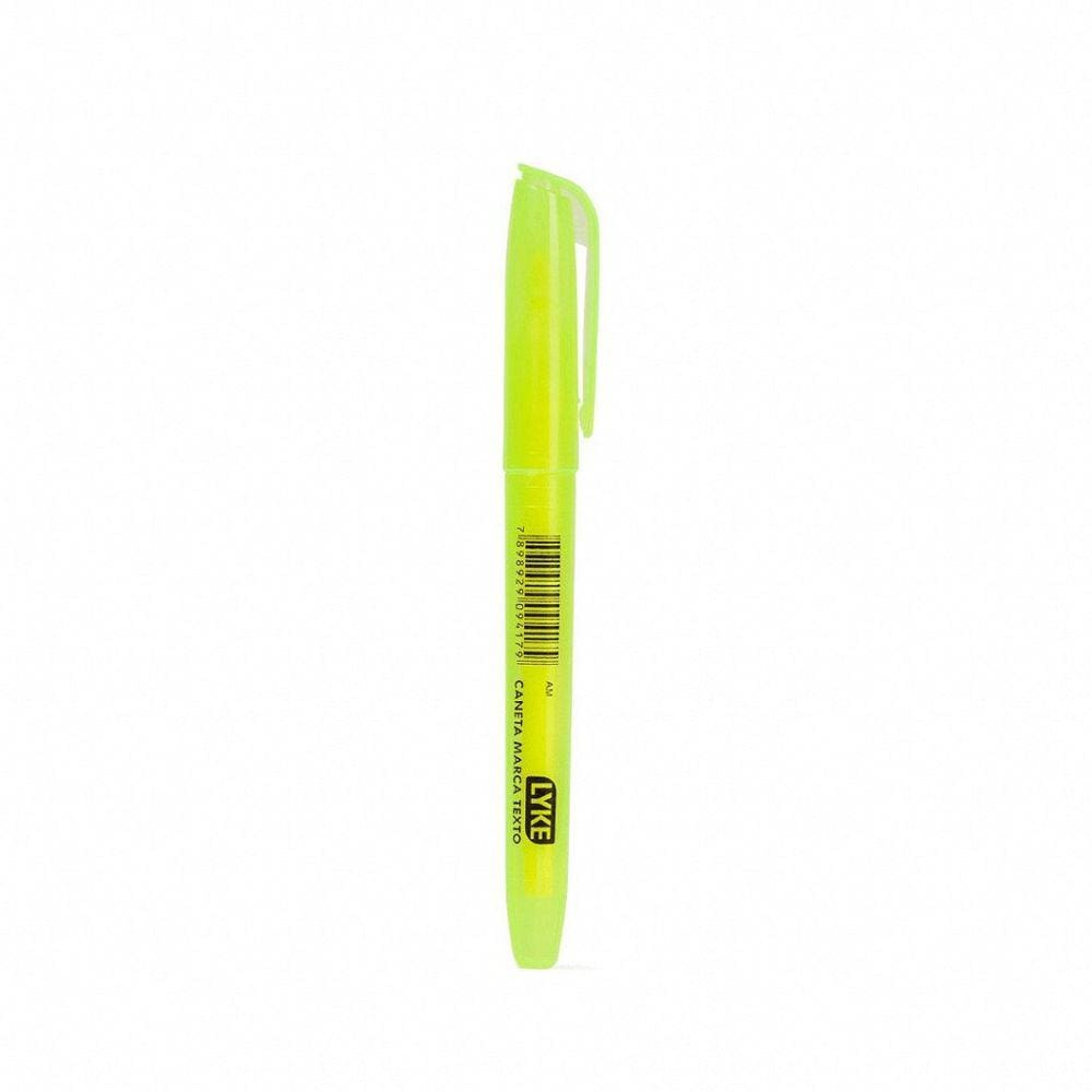 Caneta Marca-Texto Lyke Amarelo