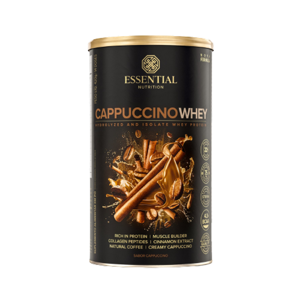 Kit 2X: Cappuccino Whey Essential Nutrition 420g