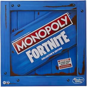 Hasbro Gaming Monopoly: Fortnite Collector`s Edition Board Game Inspirado em Fortnite Video Game, Board Game for Teens and Adults, Ages 13 and Up