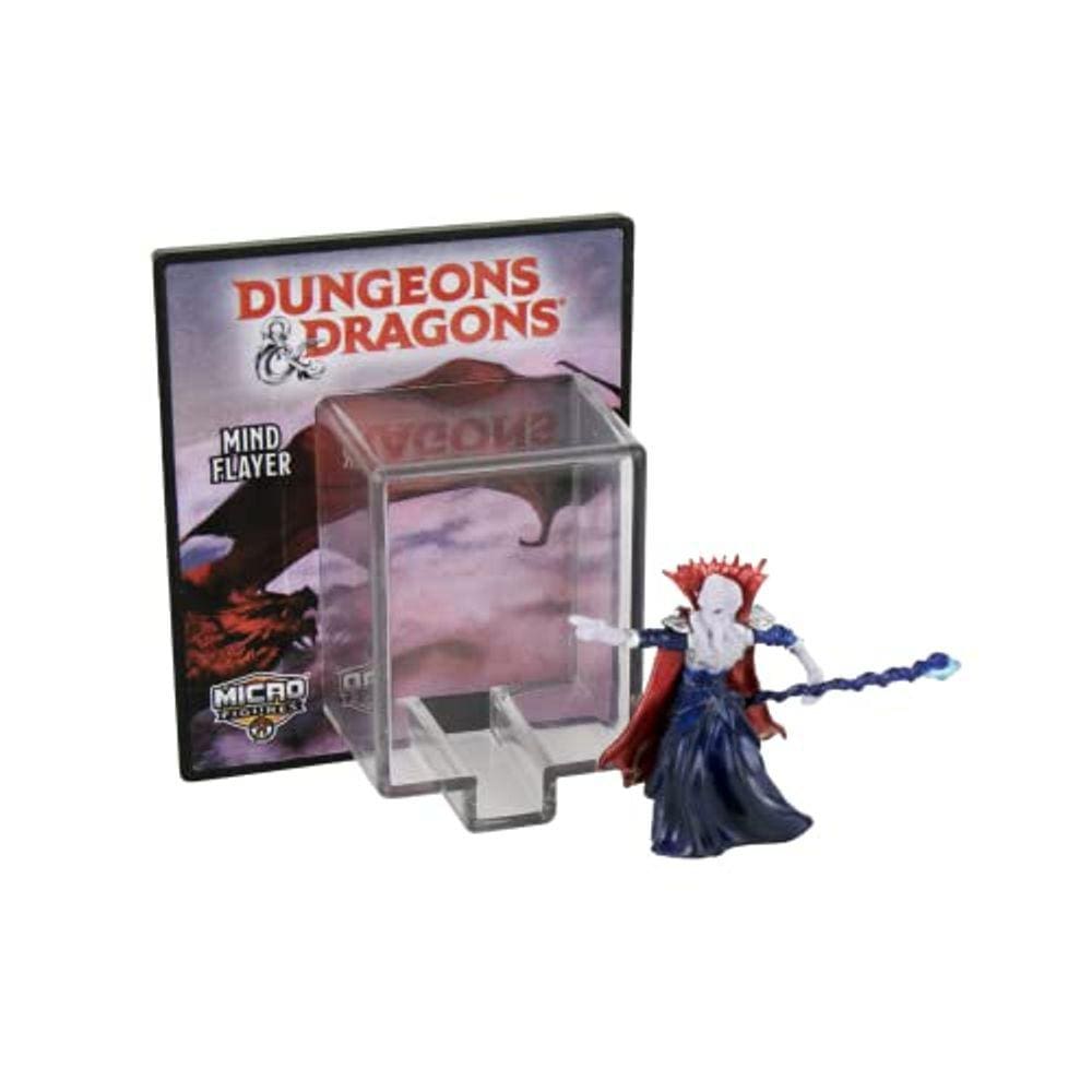 Super Impulse World`s Smallest Micro Figures Dungeons & Dragons Assortment, DND Young Red Dragon, Displacer Beast, Mind Flayer e Umber Hulk. Cada um é