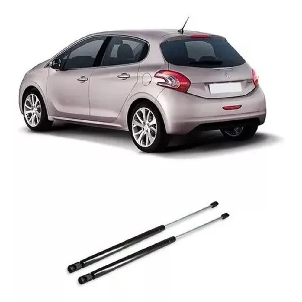 Par Amortecedor Tampa Traseira Malas Peugeot 208 Ate 2020
