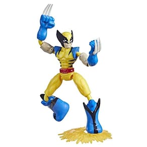 Vingadores Marvel Bend e Flex Missões Wolverine Fire Mission Action Figure, Brinquedo Dobrável em Escala de 6 Polegadas, Brinquedos para Crianças de 4