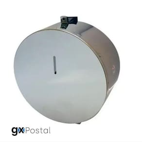 Porta Papel Higiênico 600m Inox C/ Suporte P/ Cadeado