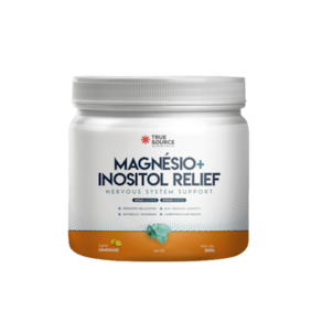 Kit 2X: Magnésio + Inositol Relief 1.0 Lemonade True Source 300g