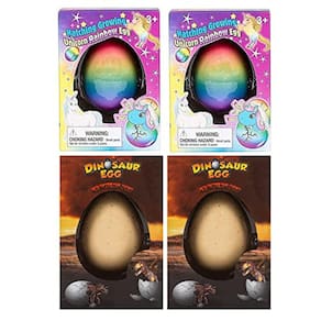 Coleções de Classe Surpresa Crescente Dinossauro e Unicórnio Hatch Egg Kids Novidade Brinquedo - Conjunto de 4 Peças