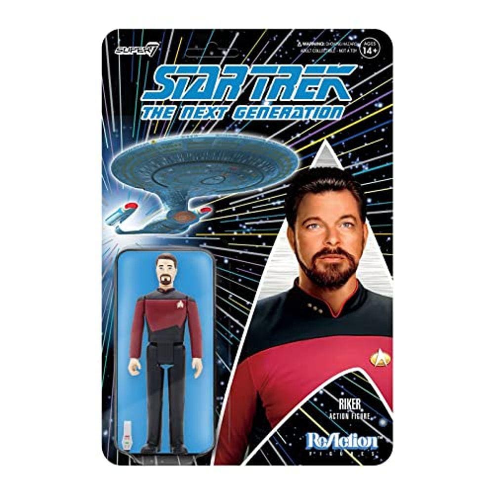 Star Trek Next GEN W2 Comandante Riker Reação FIG