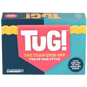 REBOCADOR! Jogo de Tabuleiro: Emocionante Jogo de Festa Familiar - Jogo de Curiosidades de Cabo de Guerra em Equipe com Mini Corda e Arena – Jogos de