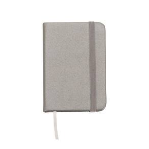 Caderneta Tipo Moleskine Bolso Anotações Lisa Prata