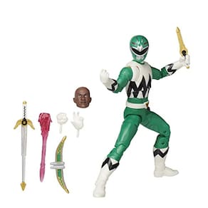 Power Rangers Lightning Collection Lost Galaxy Green Ranger 6 polegadas Premium Collectible Action Figure Toy com acessórios Crianças de 4 anos ou mai
